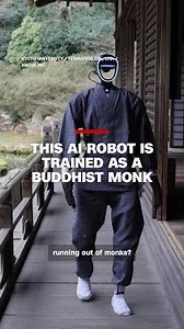 This AI robot is trained as a Buddhist monk