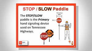 Flagger Class 19 Using Stop Flow Paddles