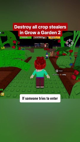 Gnomes destroy crop stealers in Grow a Garden 2