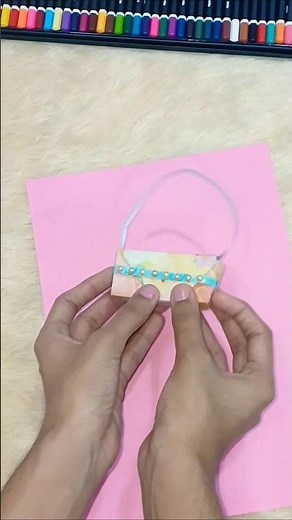 “Mini Paper Bag DIY That’s Too Cute to Handle 😭💛”#paperbagcraft #cutediy #minibag #papercraftideas
