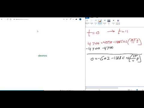 Solving a Trigonometric Equation Modeling a Real World Situation with Graphing Calculator