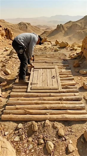 I built a hidden underground Bunker in desert🌵