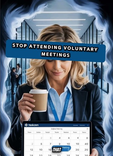 ✅ Corporate Decoder | ✅ Workplace Boundaries | ✅ Office Politics | ✅ Optional Meeting Scripts | ✅ Career Advice Optional Meeting Scripts They Don't Want You to Use Your 'optional' meeting invite isn't actually optional if they guilt-trip non-attendance. #CorporateDecoder #WorkTok #CareerAdvice #WorkTips #OfficeLife corporate decoder,workplace boundaries,office politics,workplace red flags,job interview red flags,salary negotiation,career advice,optional meetings,meeting scripts,workplace guilt o