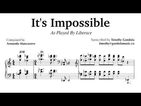 Liberace plays It’s Impossible for a live audience