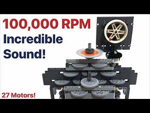 Spinning a Lego wheel Over 100,000 RPM! 4K