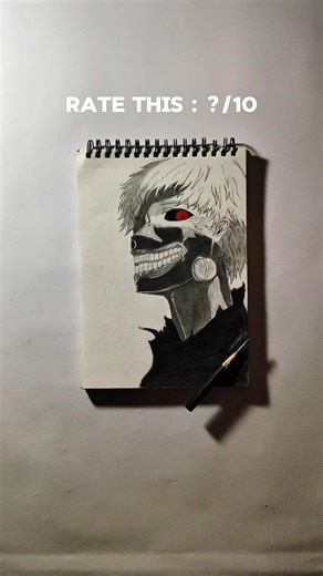 Draw Kan kaneki from Tokyo Ghoul...#anime #shorts