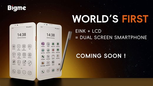Bigme HiBreak Dual,E Ink + LCD Dual-Screen Smartphone!5G global connection, Dual SIMsSupport handwriting, optional delicate case and mini stylusBW EInk+LCD/ Color EInk+LCDE Ink screen resolution: 824 × 1648LCD screen resolution: 360 × 360LCD sub- screen features:Call/SMS notificationsYouTube/TikTok...You can take selfiesAI Pet：Take a photo of your pet,AI generates a custom animation of your pet.Talk to your pet.Your pet can always be with you,providing you with emotional support.... ...You can d