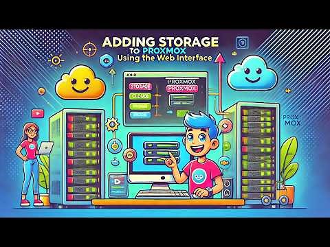 Use the Web Interface to add storage to Proxmox 8 in 3 Min in 2025