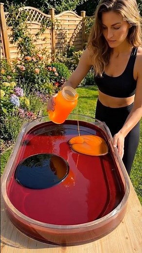 Epic Red & Black Epoxy Table Transformation!