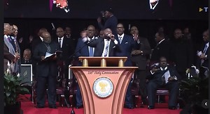 I kept getting called to find out COGIC 116th Holy Convocation is singing my song “Your Name” seeing Bishop Sheard worship and be involved during worship is so refreshing to see. Thank you whoever chose to use my song for worship. Honored. | Jovonta Patton