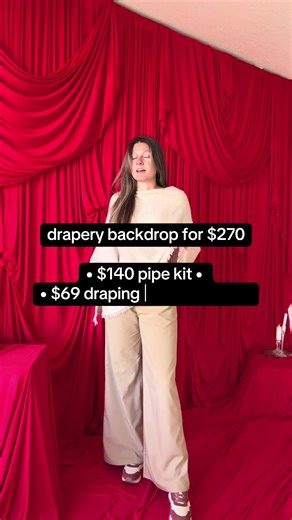 Like wait how do yall share links on here… I was trying to help out the diy girlies and share the secrets 😭 anyway it’s on Amazon hope y’all can find it!!!!!! #finkranch #drapery #draping #eventdecor #weddingdecor