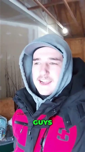 Solo Ice Fishing for Big Panfish #shorts