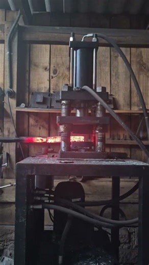 random Damascus steel forging