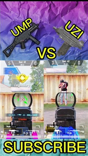 UMP vs UZI Comparison in Gildade Place In New Themed Arena | #zodking #pubg #pubgM