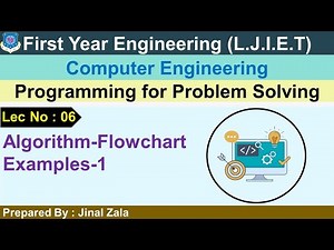 Lec-06_Algorithm-Flowchart Examples-1 | Programming for Problem Solving | First year Engineering