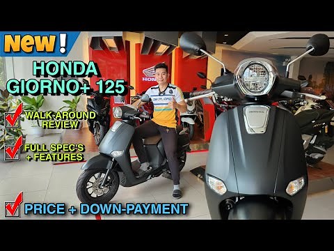 2025 HONDA GIORNO PLUS 125 CBS BLACK COLOR