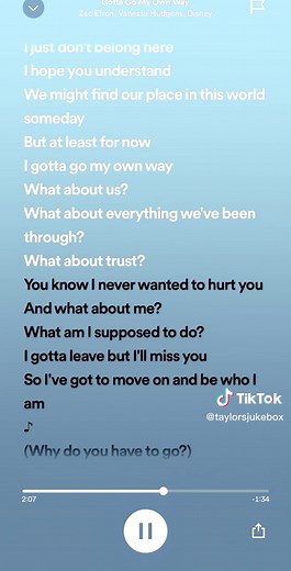 Hsm 2>> #gottagomyownway #vanessahudgens #foryou #lyrics #lyricsvideo #fypシ #foryoupage #nostalgia #video #obx #outerbanks #spotify #spotifylyrics #viral #xyzbca #hotaudio #GenshinImpact34 #obx3 #trending #trend #highschoolmusical2 #disney #highschoolmusical #zacefron #soundstouse #nightcore #blowthisup #music #throwback #speedsongs #song #playlist #fy