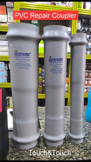 PVC Repair Coupler#plumbermaster #plumber #pipefittings #shorts #pipe #agriculturetechnology