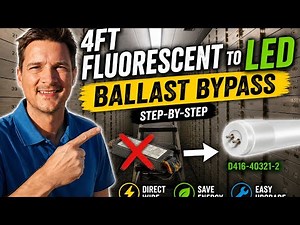 How to Bypass a Fluorescent Ballast & Install LED Tubes | Easy Upgrade