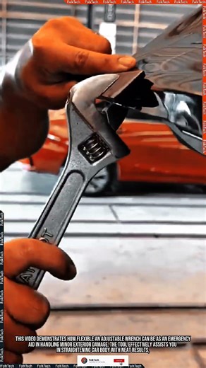 Adjustable Wrench: Straightening Car Body Neat Practical Effective #tool #tools #innovation