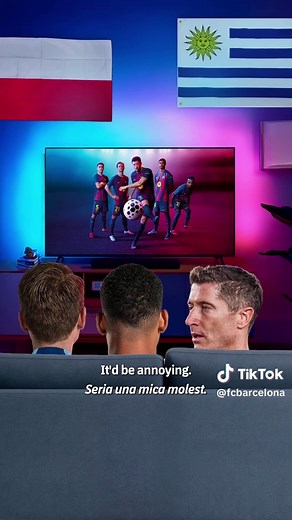 They’ve got it clear… and you, who would you enjoy #AmbilightTV with? 📺✨ #fcbarcelona #barçaontiktok