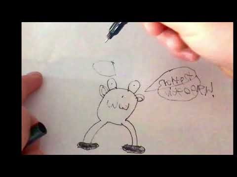 Shortest video ever - alien drawing - kids creative art - for all ages - relatable