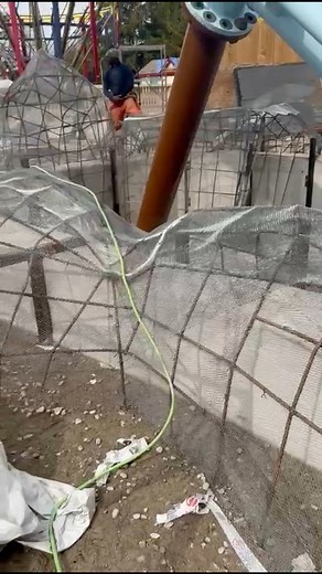 Building the launch tunnel for AlpenFury! Starting with our rebar and lath structures. 🪨 Our YouTube Video out today at 11 am EST! #alpenfury #rockreplica #artificialrock #fauxrock #themepark #rollercoaster #design #theming #rocktheming #build #construction #rebar #lath #welding #canadaswonderland | Rockscapes