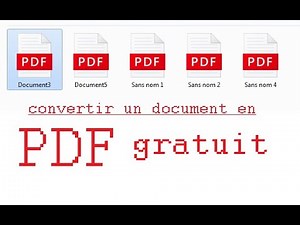 comment convertir un document en PDF GRATUITEMENT EN UN CLIC