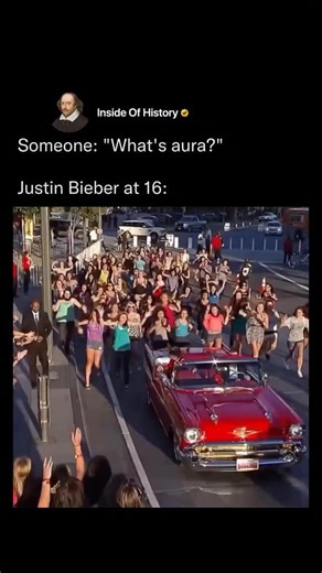 Inside Of History on Instagram: "Crazy that we witnessed the Justin bieber era 💀 In 2010, a 16-year-old Justin Bieber stepped onto the MTV VMA stage and the world went absolutely wild. This moment perfectly shows the insane level of fame and aura he had at such a young age — crowds screaming, fans reaching out just to touch him, and an energy that few artists ever experience. At just 16, Bieber wasn’t just a pop star — he was a global phenomenon. 🌍🔥"