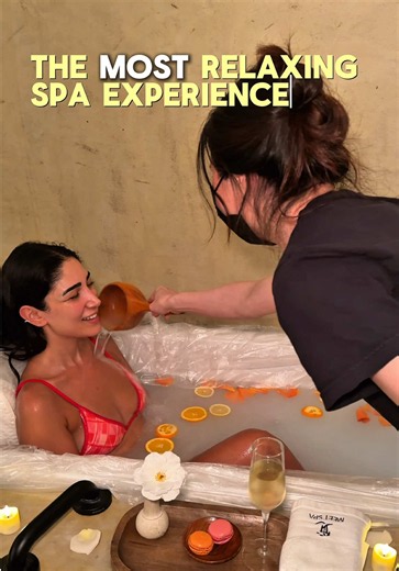 One of the most relaxing spa experiences in Chicago ✨🧖🏻‍♀️ @MEET SPA This is a full 3-hour self-care experience with everything from a fruit-filled soak champagne to a mini facial, charcoal mask, scalp massage, full-body scrub & wrap, and an incredible hot stone Thai massage. 😍 I left feeling completely relaxed and refreshed — perfect for a self-care day, birthday treat, girls’ day, or whenever you just need to reset. 🤍 Use code MEETHATIS for 10% off your experience! #chicagospa #spaexperien