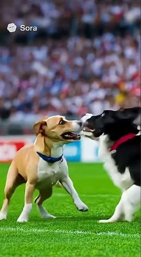 Dogs Playing Football Like Pros 😂🐶⚽ | Stadium Crowd Goes Wild!