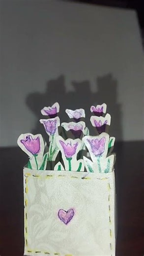 Make a Pop-Up Paper Flower Card! 🎁 Easy & adorable DIY craft for a special surprise