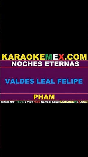 karaoke nico flores - noches eternas #karaokemex