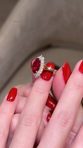 Bold, fiery, unforgettable. ❤️‍🔥 The Gloria Ruby Ring is pure statement energy, designed for the woman who commands every room she walks into. Ready to make it yours? ruby engagement ring // oval cut ruby halo ring // ruby diamond halo cathedral ring // vintage inspired ruby ring // luxury ruby jewelry Beverly Hills // red gemstone engagement ring // elegant ruby statement ring // Earthena Jewelry ruby ring #earthena #earthenajewelry #engagementring #dreamring #ruby #rubyengagementring | Earthe
