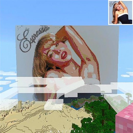 I Made Sabrina Carpenter in Minecraft! 🎀💎