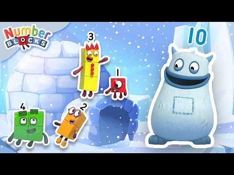 ❄️ Cold Weather Counting ⛄ | Maths Cartoons for Kids | Full episodes - 12345 | @Numberblocks