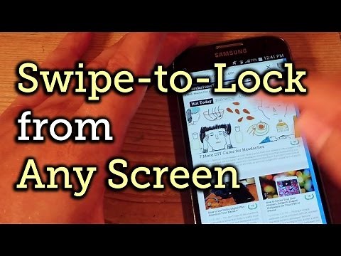 Lock Your Android Screen with a Swipe [How-To]