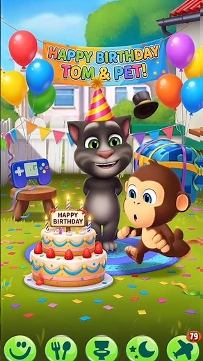 tom and his pets celebrating until 🥲 🙊 #mytalkingtom2 #funnymemes #tom #memes #tomstory #tom2