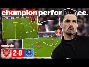 How Arteta’s Tweaks & Dazzling Dowman Put One Hand On The TITLE | Arsenal 2-0 Everton Analysis