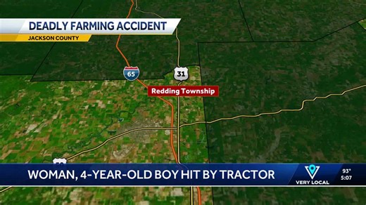 4-year-old boy, woman die after being hit by tractor on southern Indiana farm