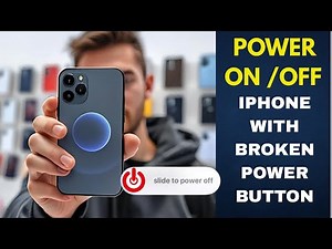 How to turn on and off an iPhone if the power button is broken