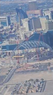 Aerial View of the new Las Vegas Athletics Ballpark.
