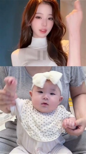 장원영언니 따라하는 5개월 아기의 노크챌린지 도전👶💕 #장원영 #노크챌린지 #아이브
