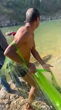 Cast net fishing ( golden masser ) fishing Nepal