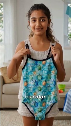 Girls Sea Turtle Pattern One Piece Swimsuit