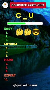 #ComputerParts #reels #computerpart #quiz #computer #computeraccessories #trivia #quizwithasmi | Quiz with Asmi