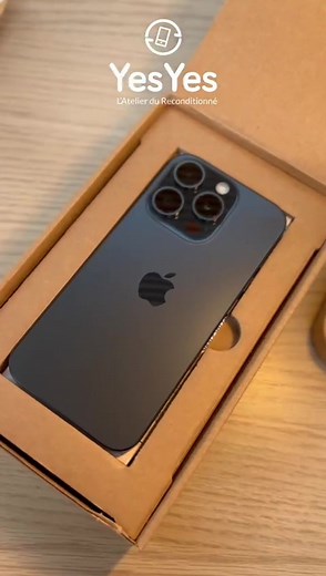 Unboxing d’un iPhone 15 Pro reconditionné YesYes ! #reconditionné #français #yesyes #iPhone #iPhone15pro #apple #foryou #pourtoi #telephone #ecologique #ecologie #moinscher #bonplan
