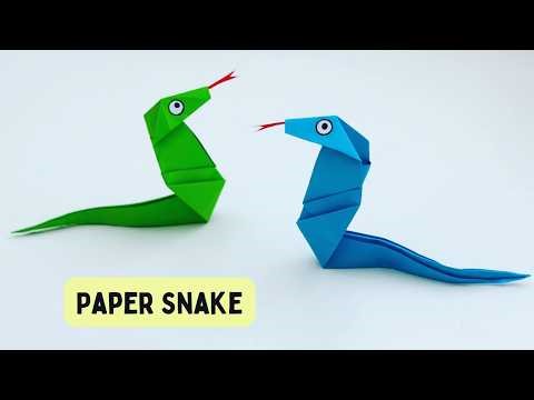 How To Make Easy Paper SNAKE For Kids / Nursery Craft Ideas / Paper Craft Easy / KIDS crafts
