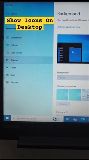 Show Icons on Your Desktop in Windows 10 & 11 #DesktopIcons #Windows11 #Shorts