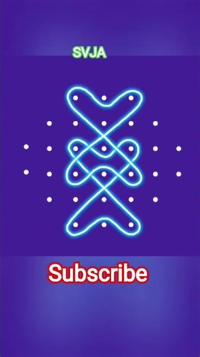 6️⃣ 6 Dots Sikkukolam ✍️ Simple & Beautiful Kolam | SVJA Lifestyle